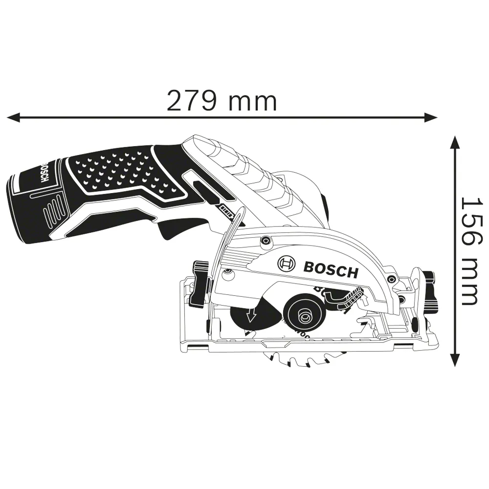 Ferăstrău circular Bosch GKS 12V-26 12V 3Ah