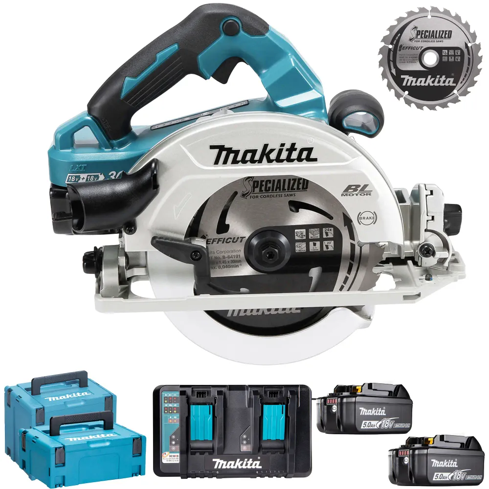 Ferăstrău circular Makita DHS782PT2J 18Vx2 5Ah