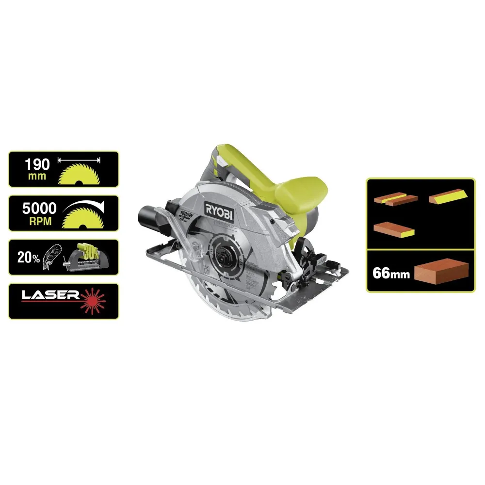 Ferăstrău circular Ryobi RCS1600-K 1600W