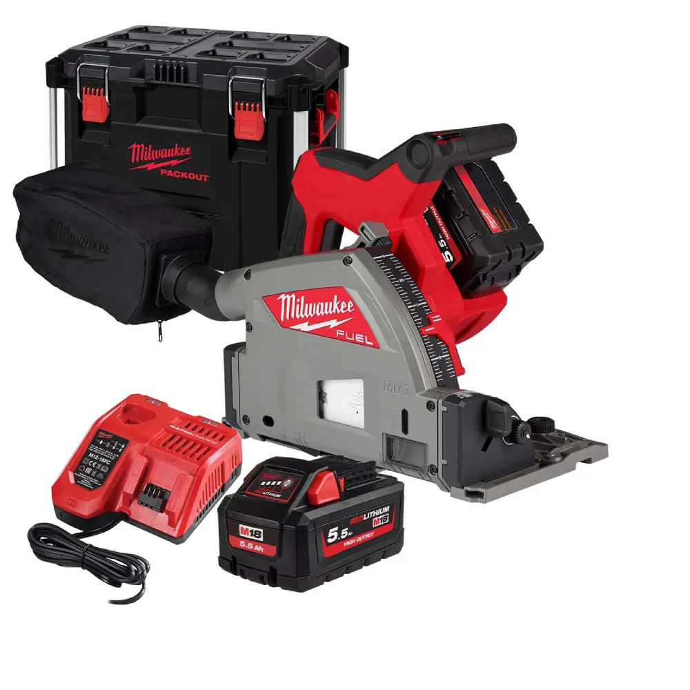 Ferăstrău cu scufundare Milwaukee M18 FPS55-552P 18V 5.5Ah