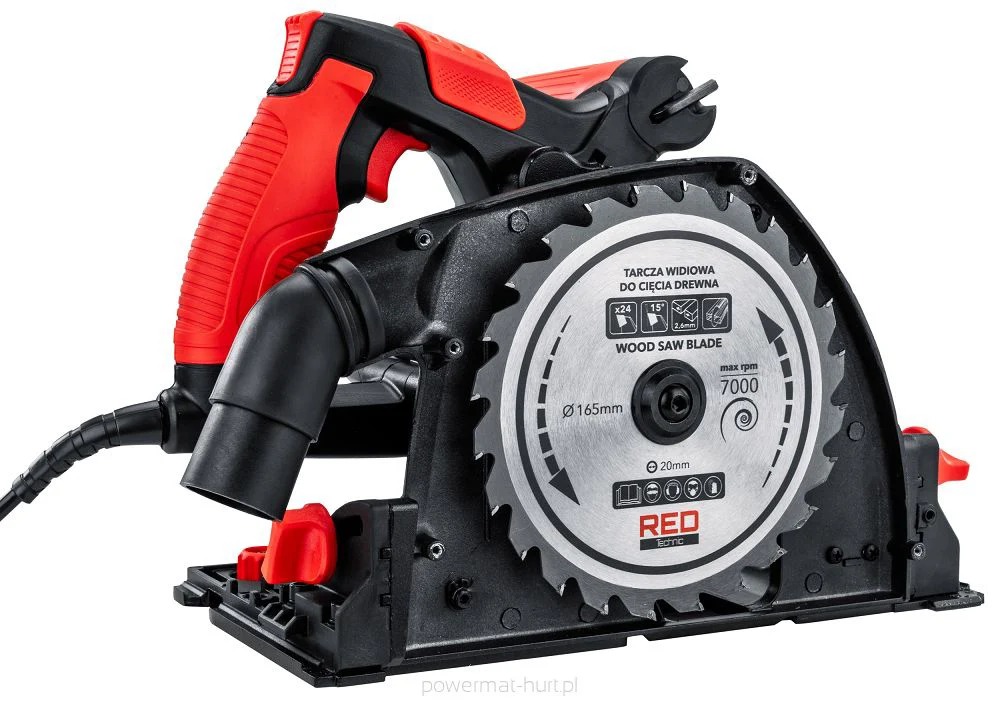 Fierastrau circular, 2400 W, 5200 rpm, Red Technic RTPZ0129