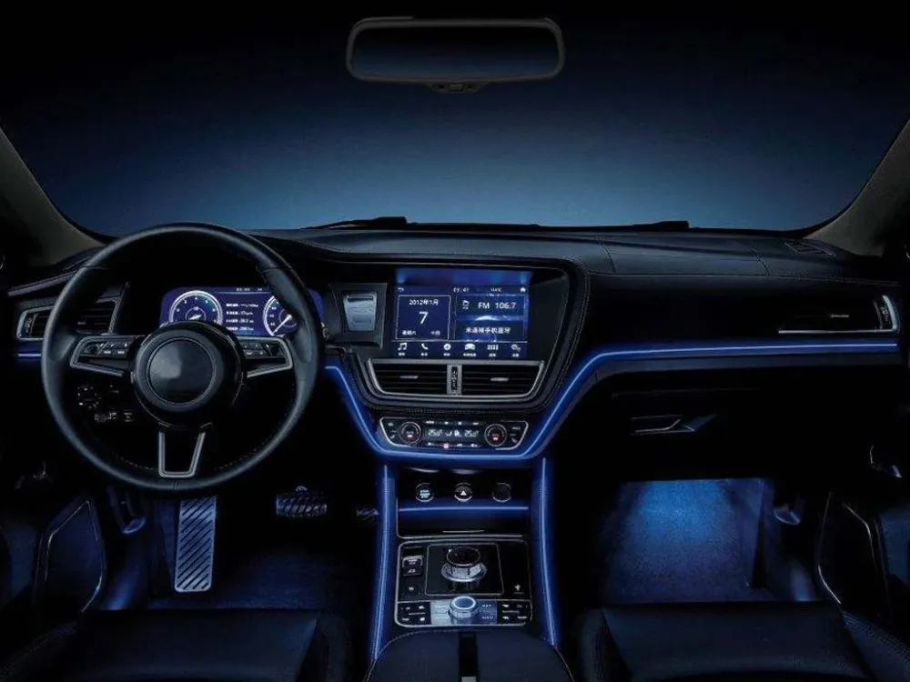Fir cu neon,lumina ambientala auto