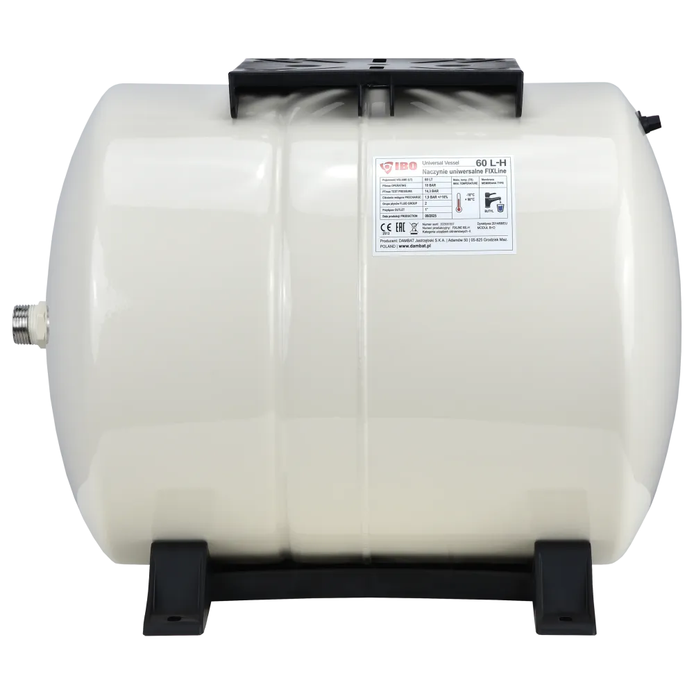 FIXline 60L-H vas cu membrană universal universal pentru încălzire centrală/apă caldă