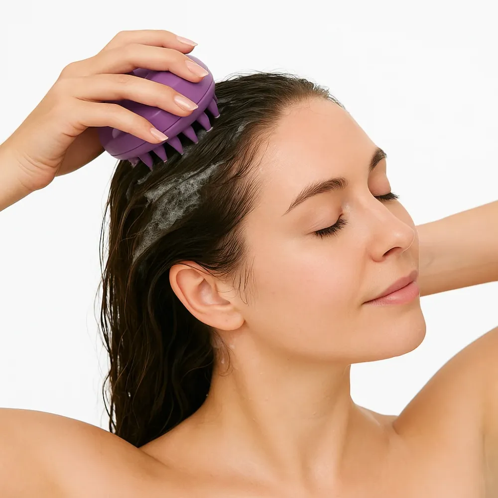 FOLIGAIN Exfoliant și Masaj pentru Scalp în Violet