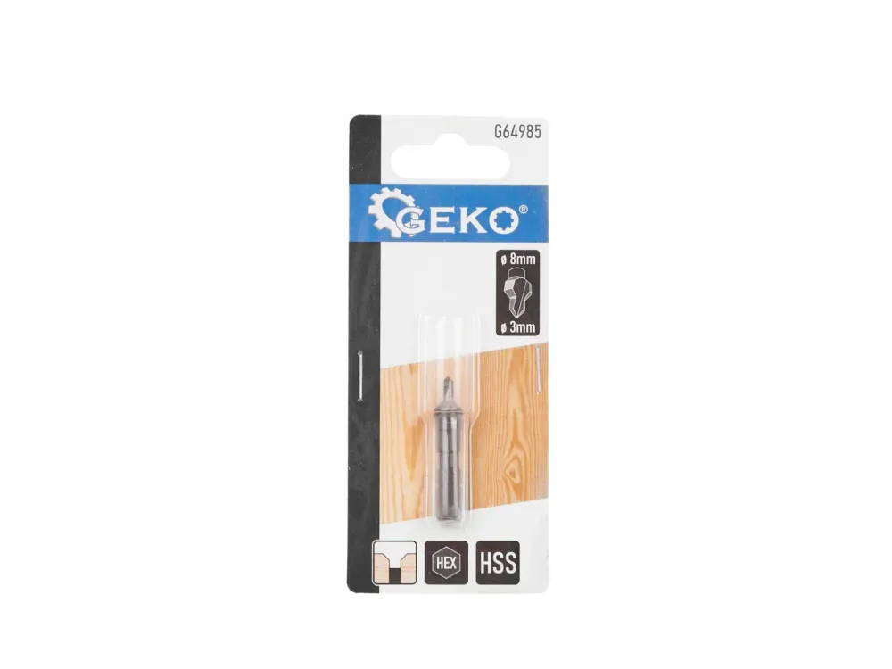 Freza adancire surub, 3 x 8 mm, Geko G64985