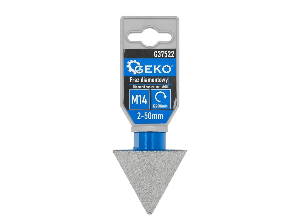 Freza conica diamantata, 2-50 mm, prindere M14, Geko G37522