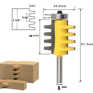 Freza imbinari dinti / "FINGER JOINT" Coada de 8mm