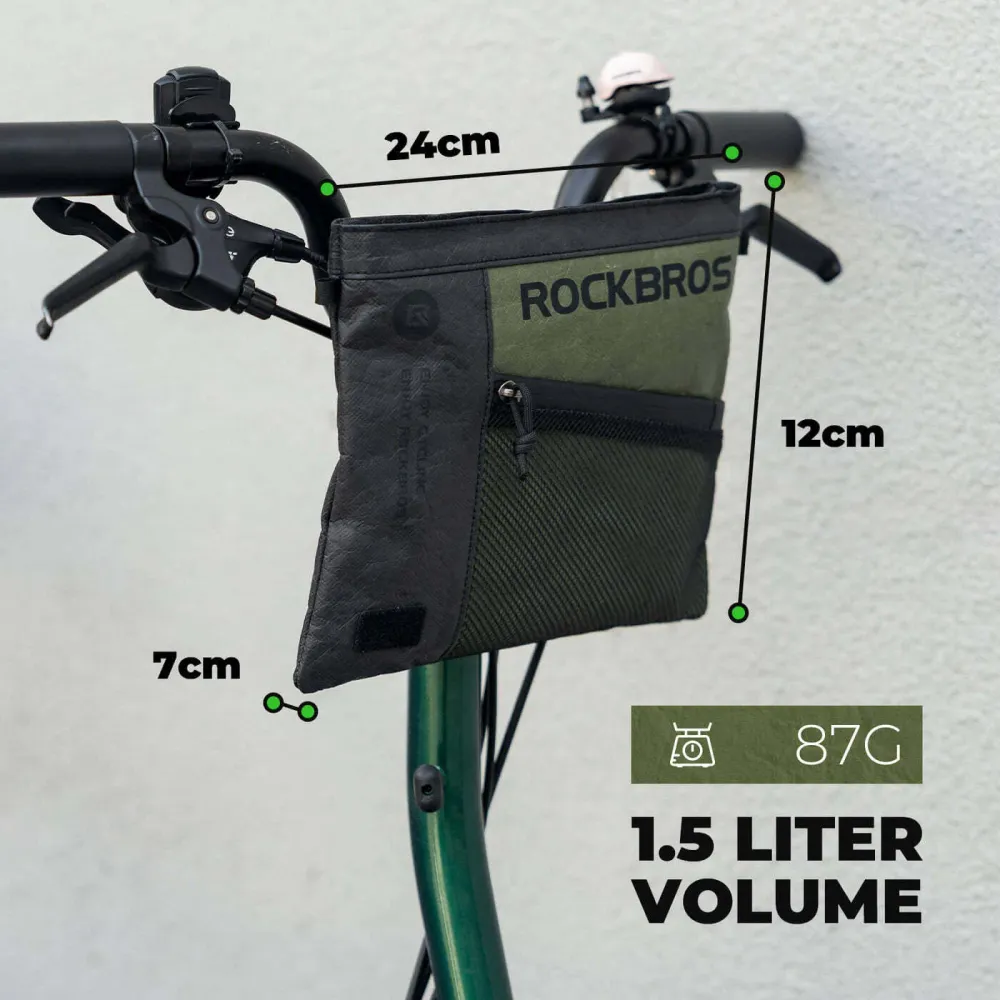 Geantă de ghidon pentru bicicletă 1,5 L – Convertibilă în geantă de umăr