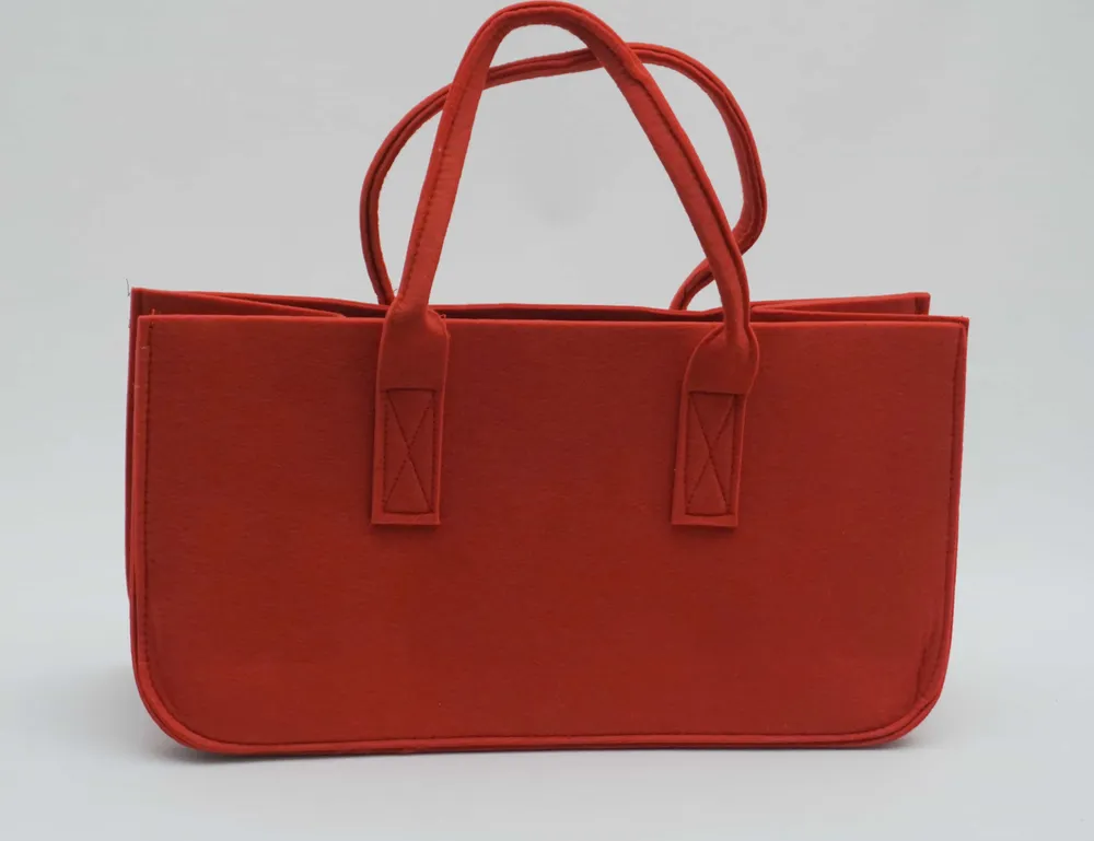 Geantă pentru lemne de foc din Felt Red 50x25x25cm