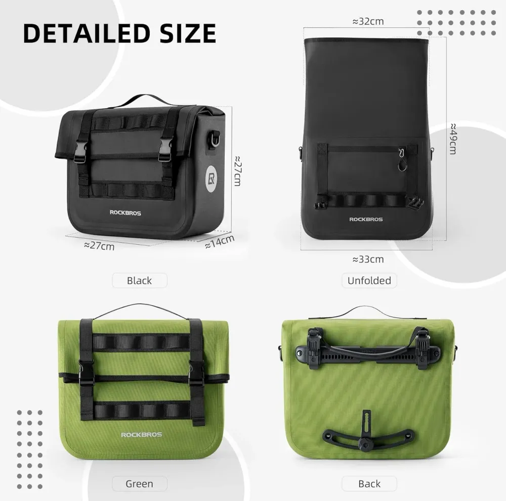 Genți de bicicletă ROCKBROS impermeabile 15 L