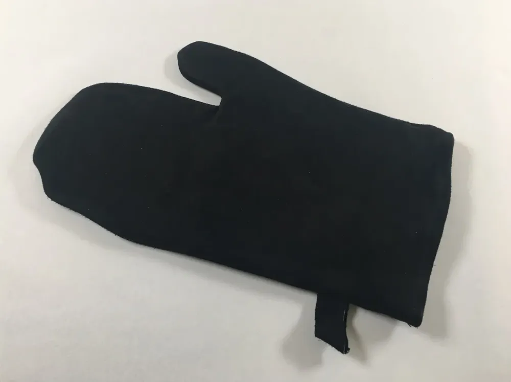 Glovă de cuptor lovit mănușă de protecție din piele de căprioară