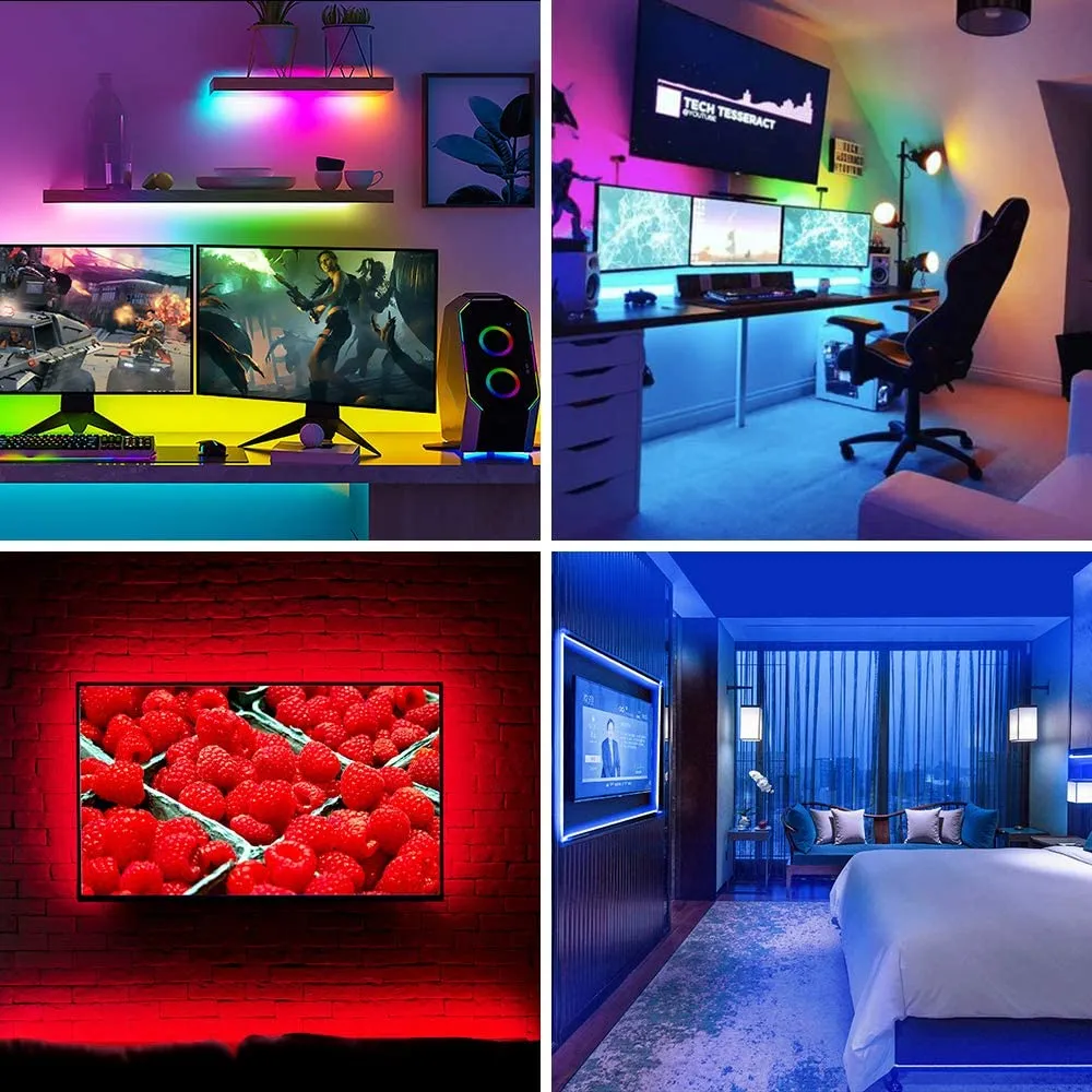 1+1 Gratis Banda 300LED RGB de 5M, cu telecomanda