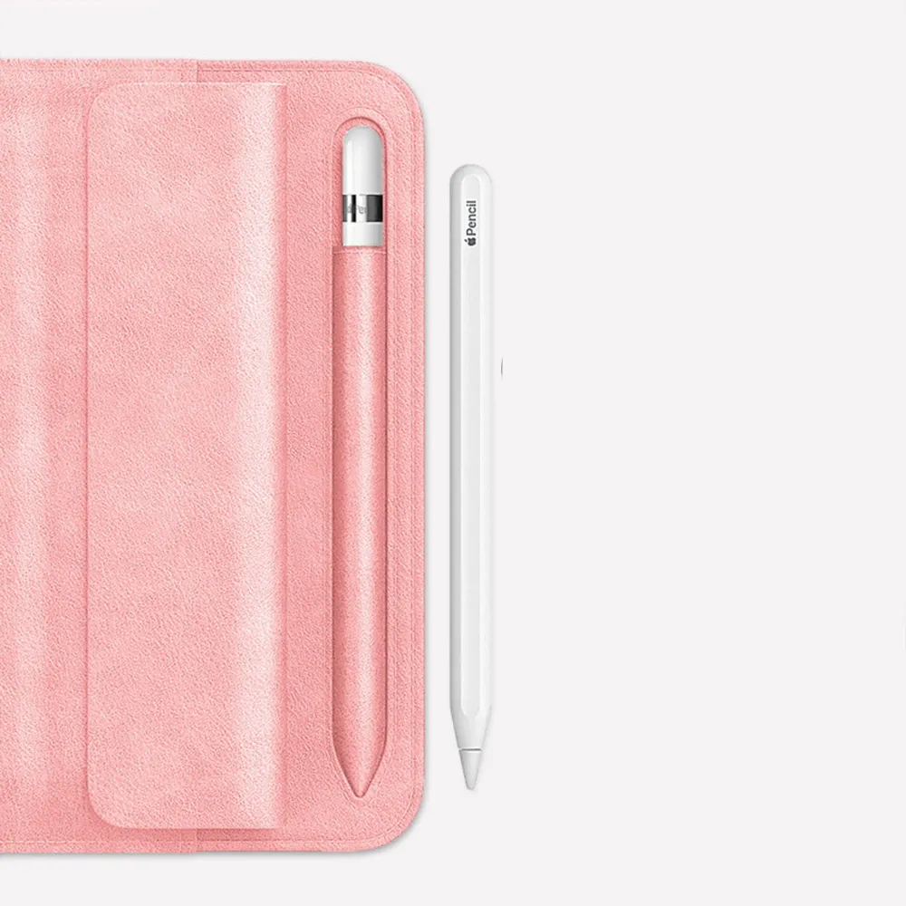 Husa pentru iPad Pro 12 Timebox, cu suport pentru pix, Roz