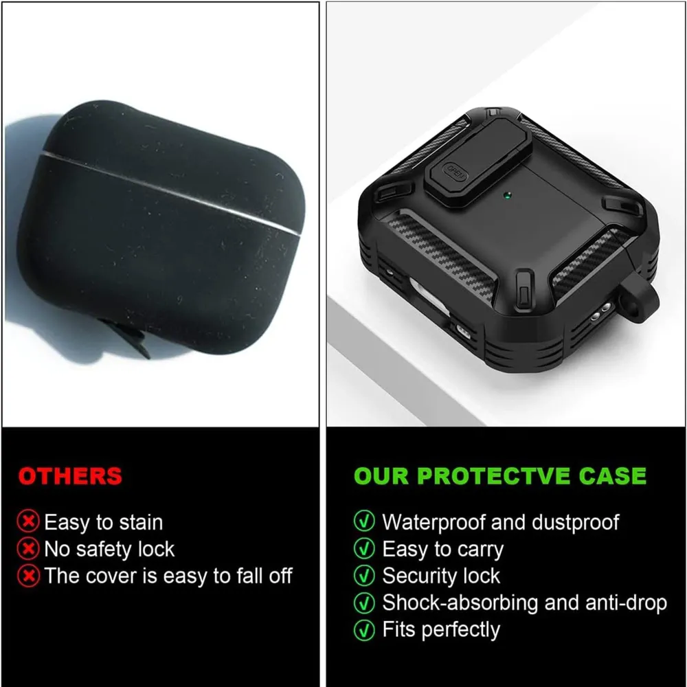 Husa de protectie Timebox, Airpods Pro, Galben