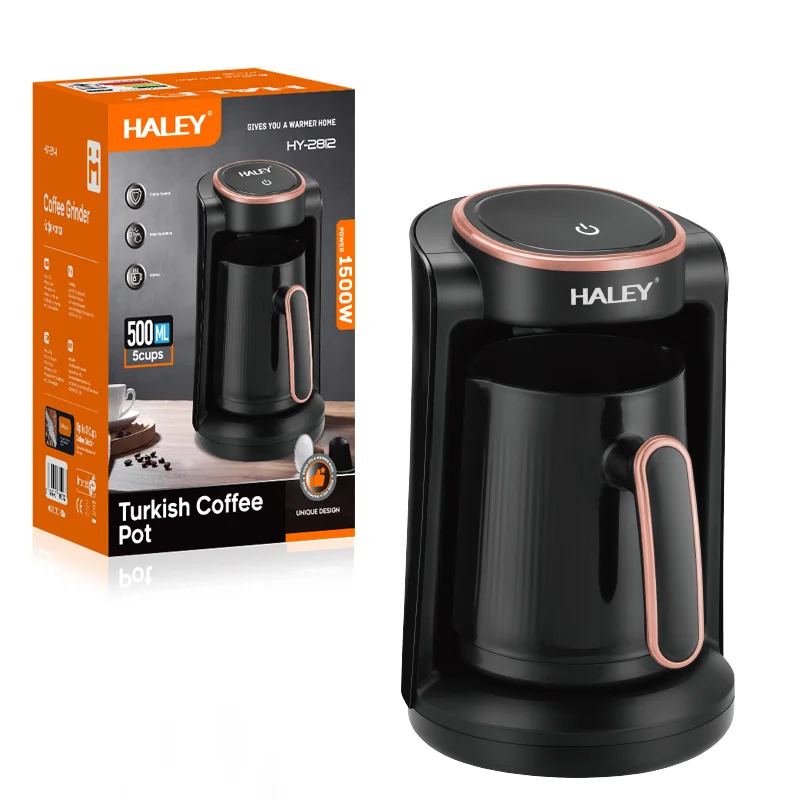 Ibric Electric Multifuncțional HALEY HY-2812 – Cafea, Ceai, Lapte, 500ml