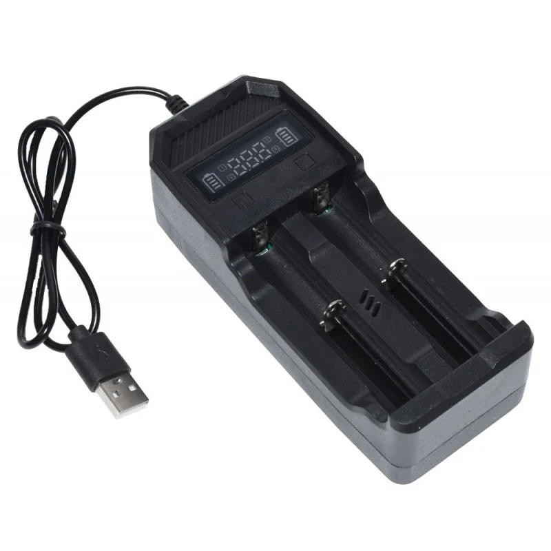 Incarcator digital Li-ion 2 porturi 3,7V cu USB