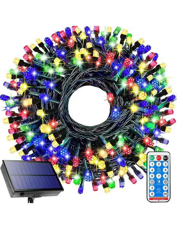 Instalatie solara decorativa 300 LED-uri 33 m Telecomanda