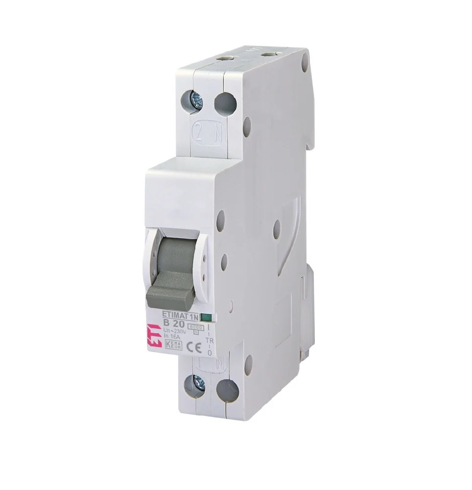 INTRERUPATOR DE CIRCIUT ETIMAT 1N 1p+N B20 6kA