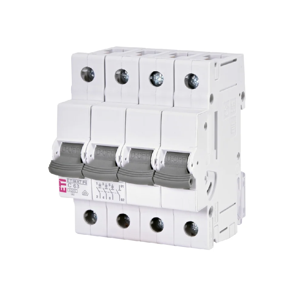 INTRERUPATOR DE CORCUIT P6 3p+N C63