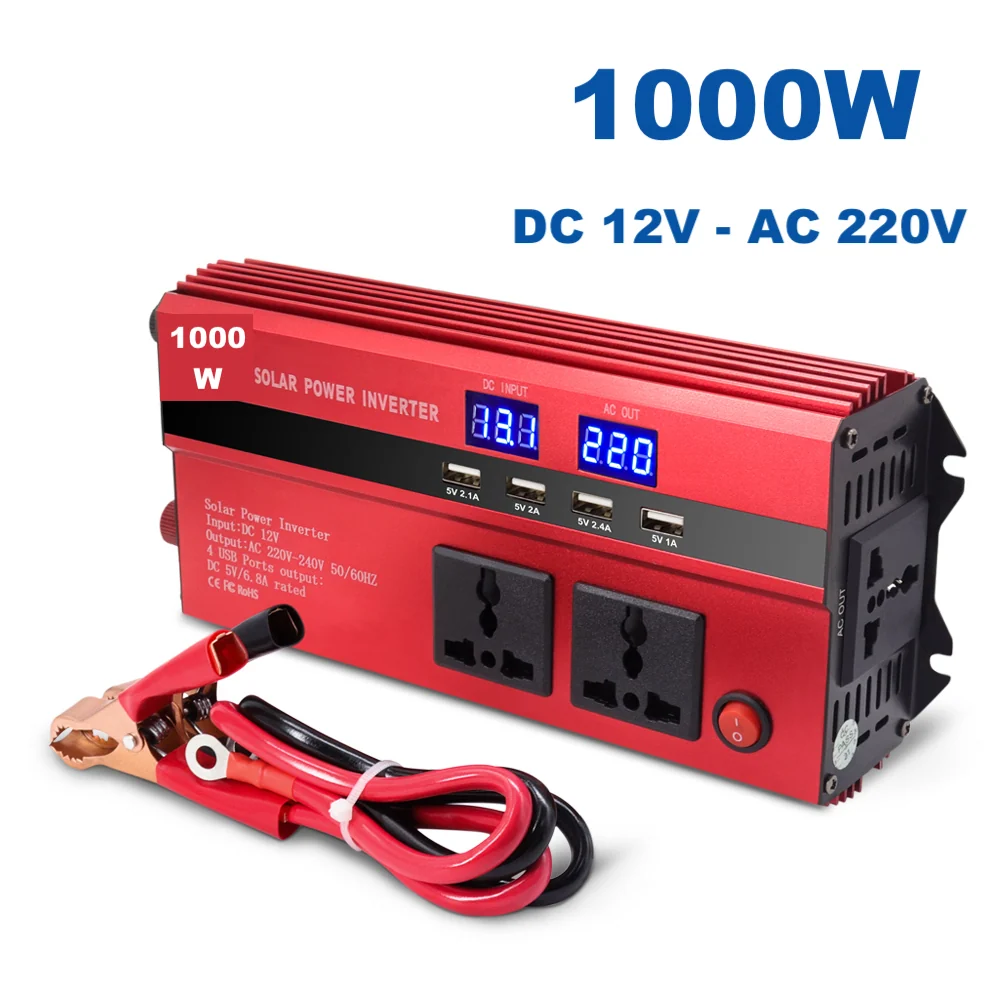 Invertor 1000w 12v cu 4 porturi USB