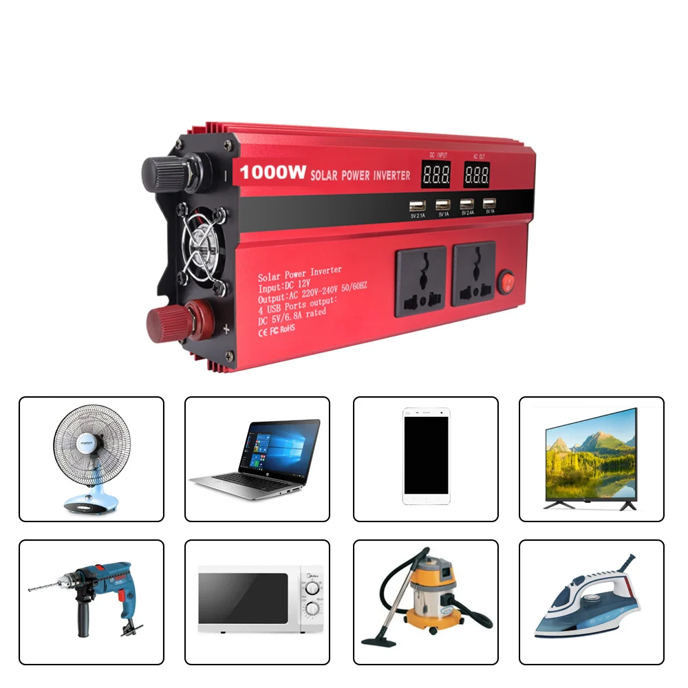 Invertor 1000w 12v cu 4 porturi USB