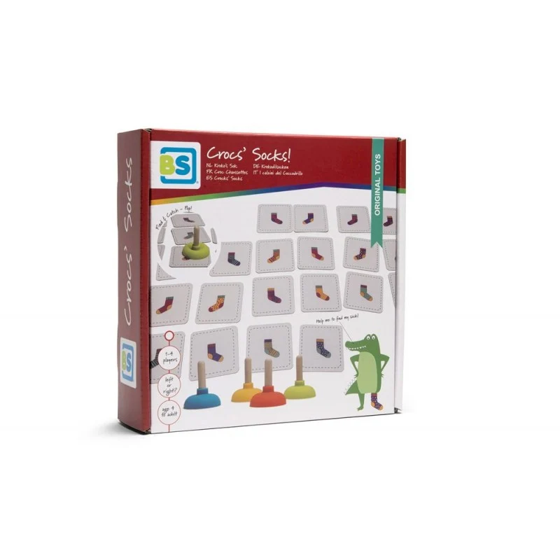 Joc de atentie Sosetele crocodilului, BS Toys