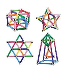 Joc creativ pentru copii, Magnastix 103 piese