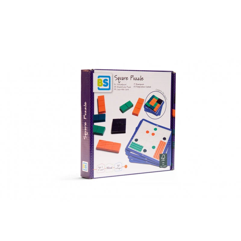 Joc de logica Square Puzzle, BS Toys
