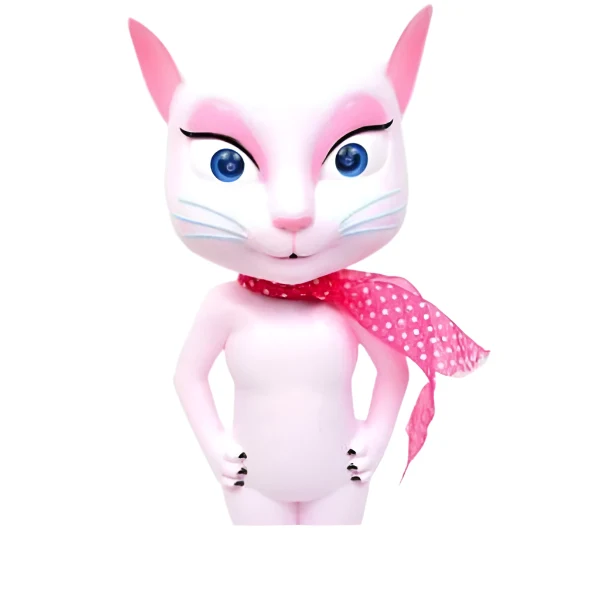 Jucarie Talking Angela, pisica inteligenta vorbitoare, 28 cm