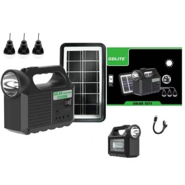 Kit Solar Portabil Kit Solar Portabil GD8017 MK II Cu 3 Becuri