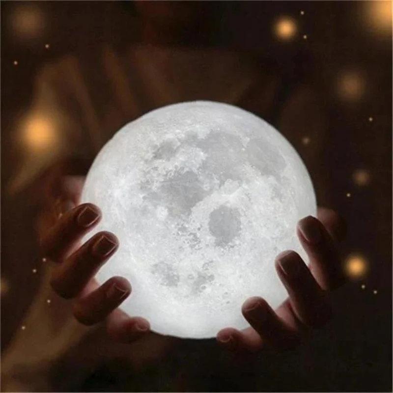 Lampa forma de luna, 16 culori
