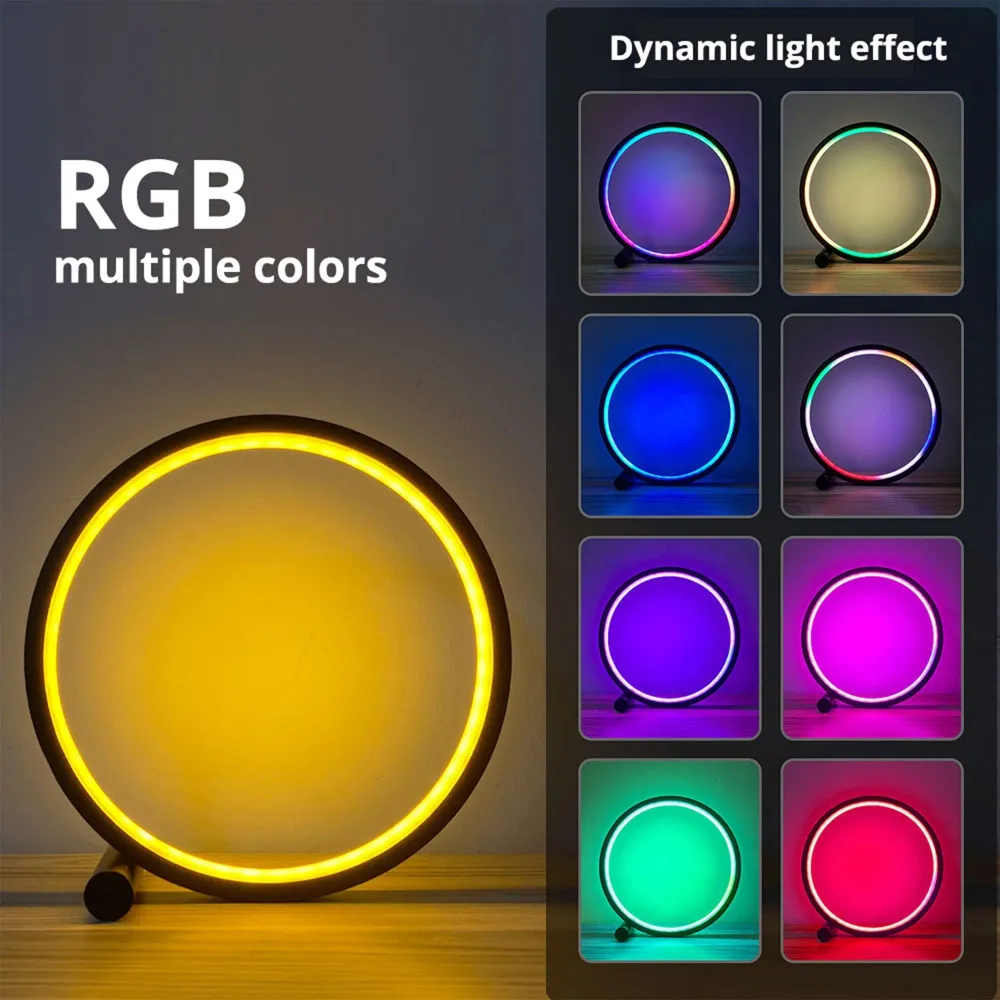Lampa LED Smart RGB cu aplicatie, noptiera, dormitor, gaming