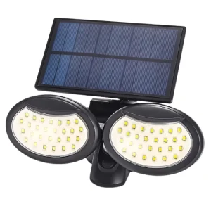 Lampa solara dubla 56 LED cu senzor de miscare