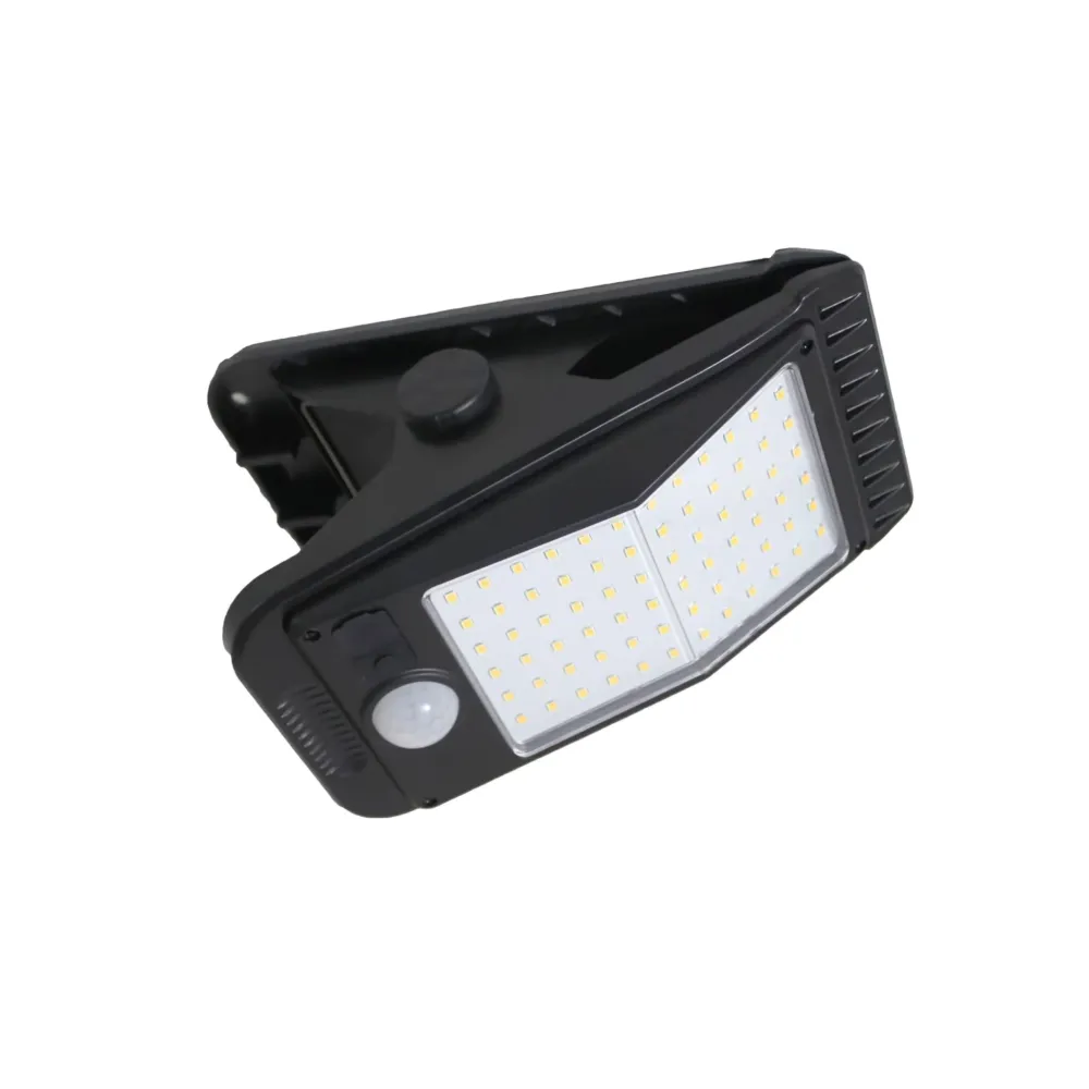 Lampa solara portabila pe clips