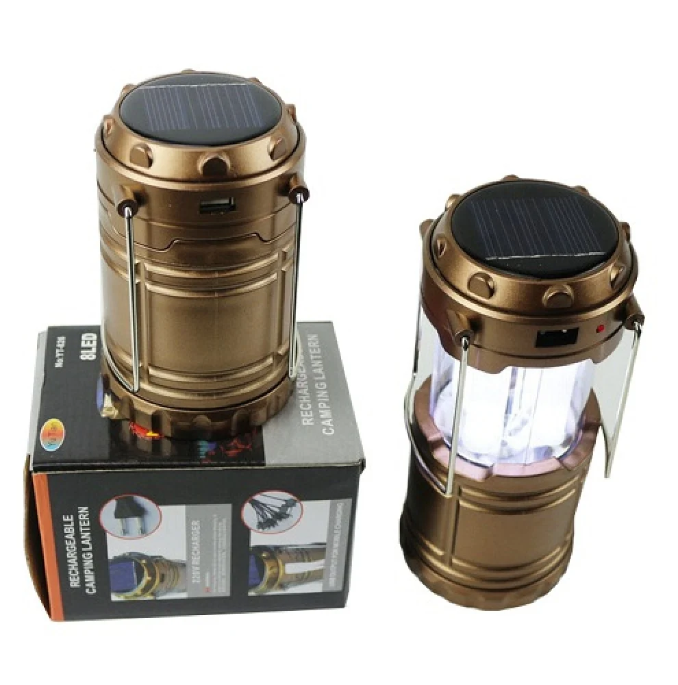 Lampa solara reincarcabila, camping