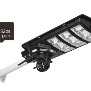 Lampa solara Stradala 600w plus camera supraveghere si card de 32GB inclus