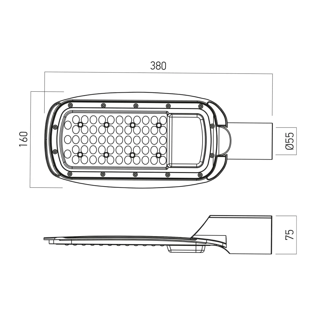 Lampa stradala LED Arelux 30W alb neutru IP65 exterior