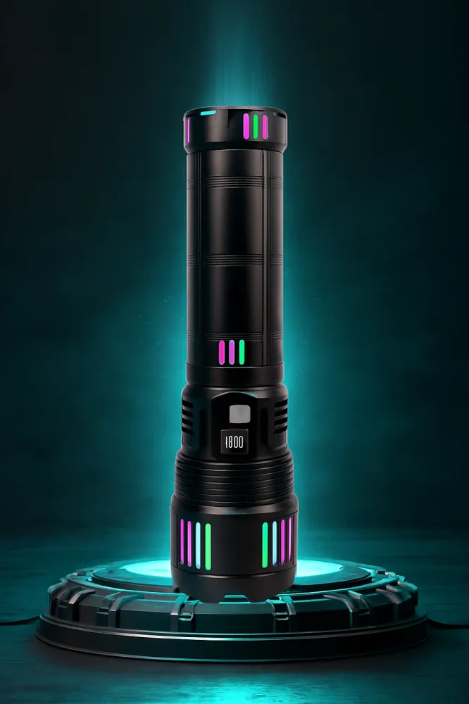Lanterna Led RANGE TG-Wick 3km Zoom Telescopic USB-C Power Bank 4x18650 Aluminiu
