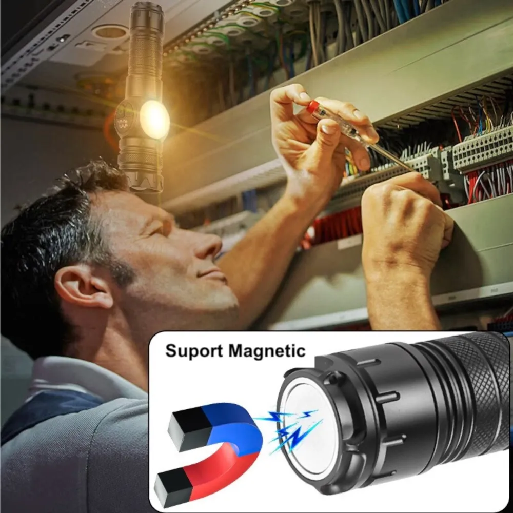 Lanterna LED WORK Profesionala 15W 1500 Lumeni - Raza 800m USB