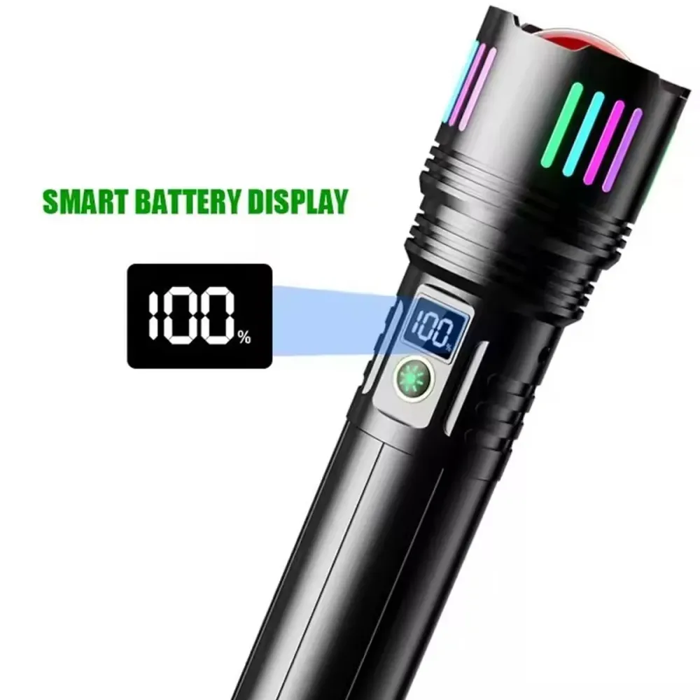 Lanterna LED zoom telescopic reincarcabila 35W, IPX6