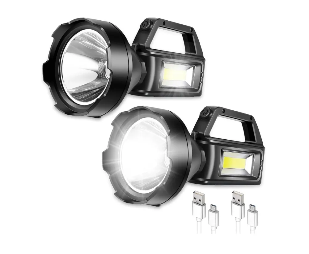 Lanterna de lucru LED COB, 4 moduri, cablu USB, negru, Lean 27715