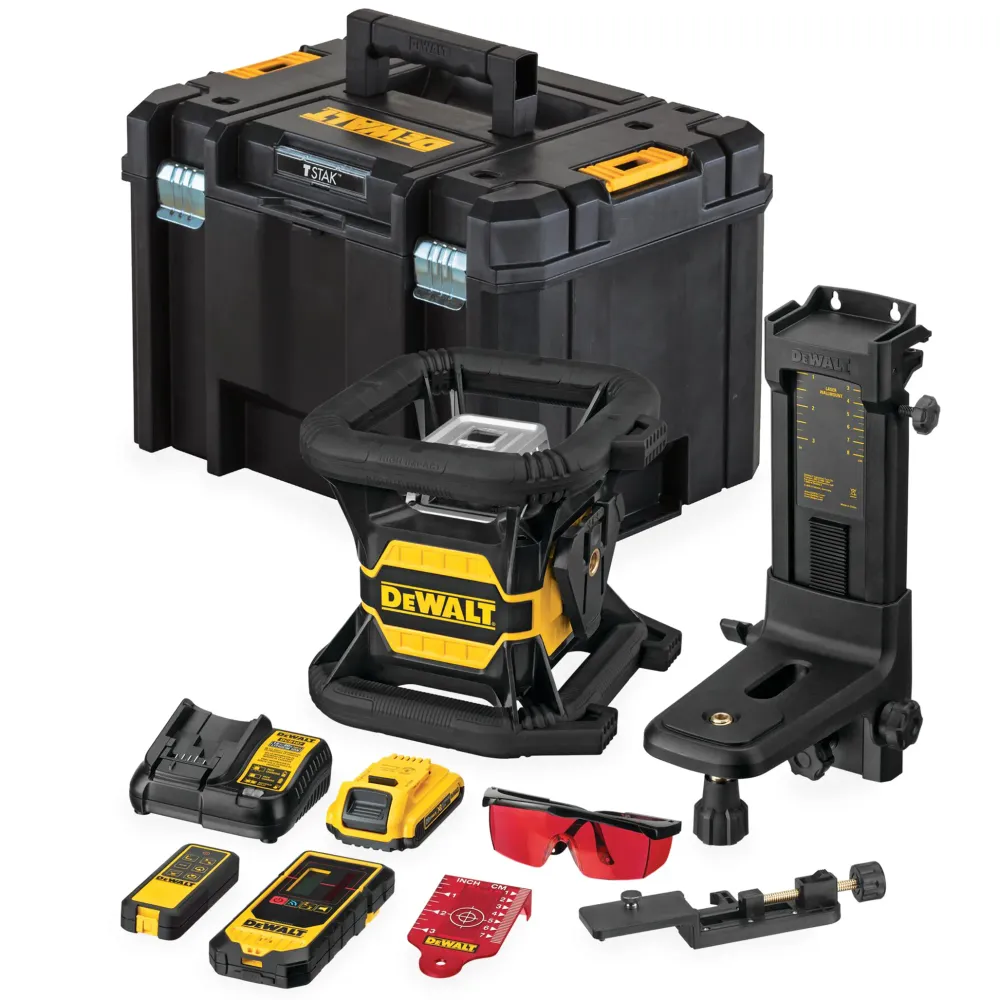 Laser rotativ roșu Dewalt DCE080D1RS-QW 18V 2Ah