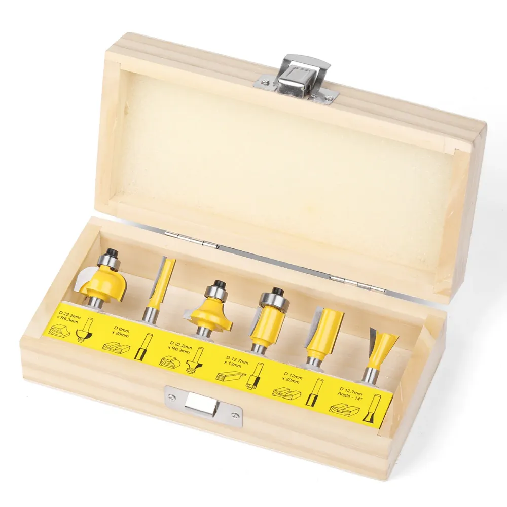 LUNYEE 6PCS 1/4" Shank Router Bits Set