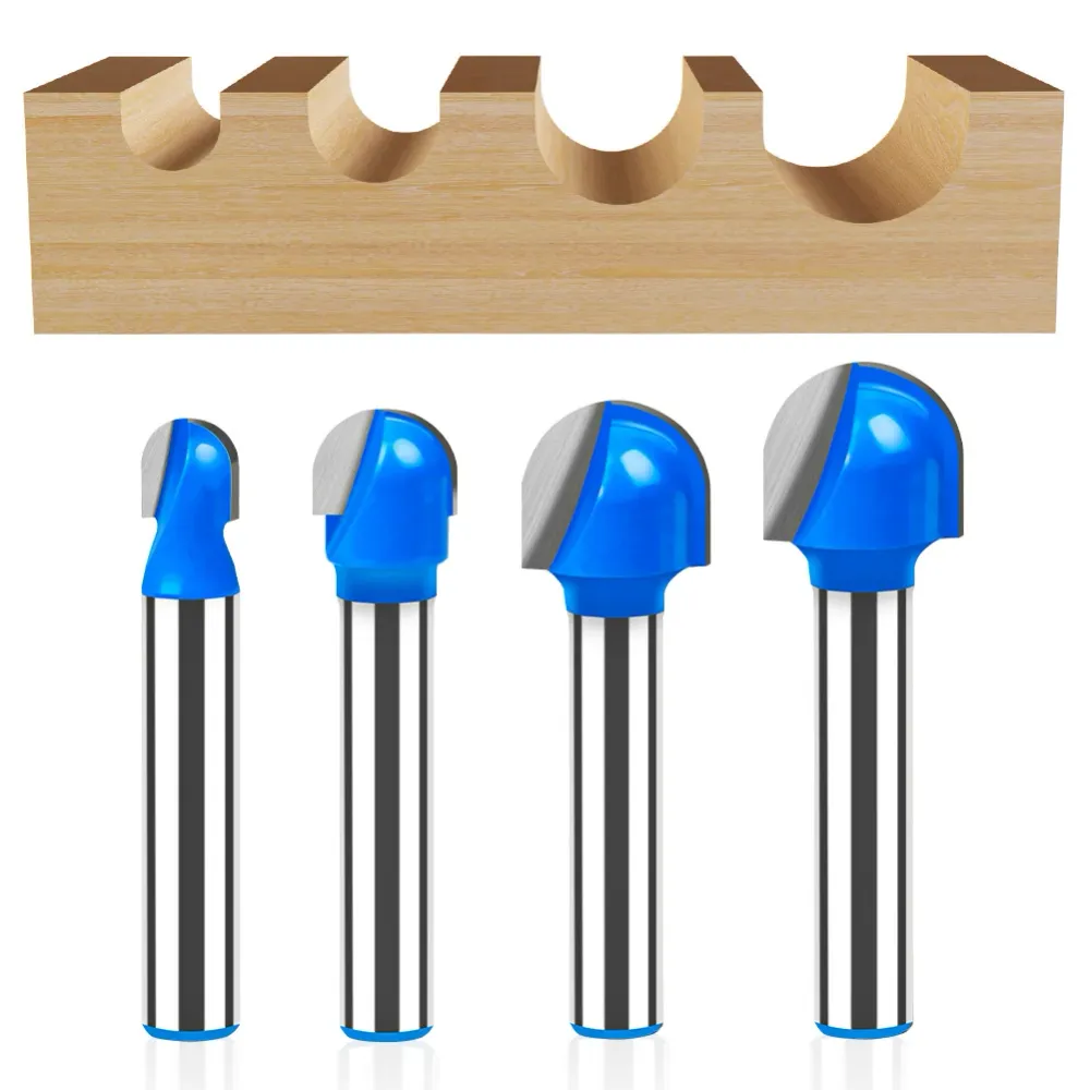 LUNYEE 8PCS 1/4" Shank Router Bits Set