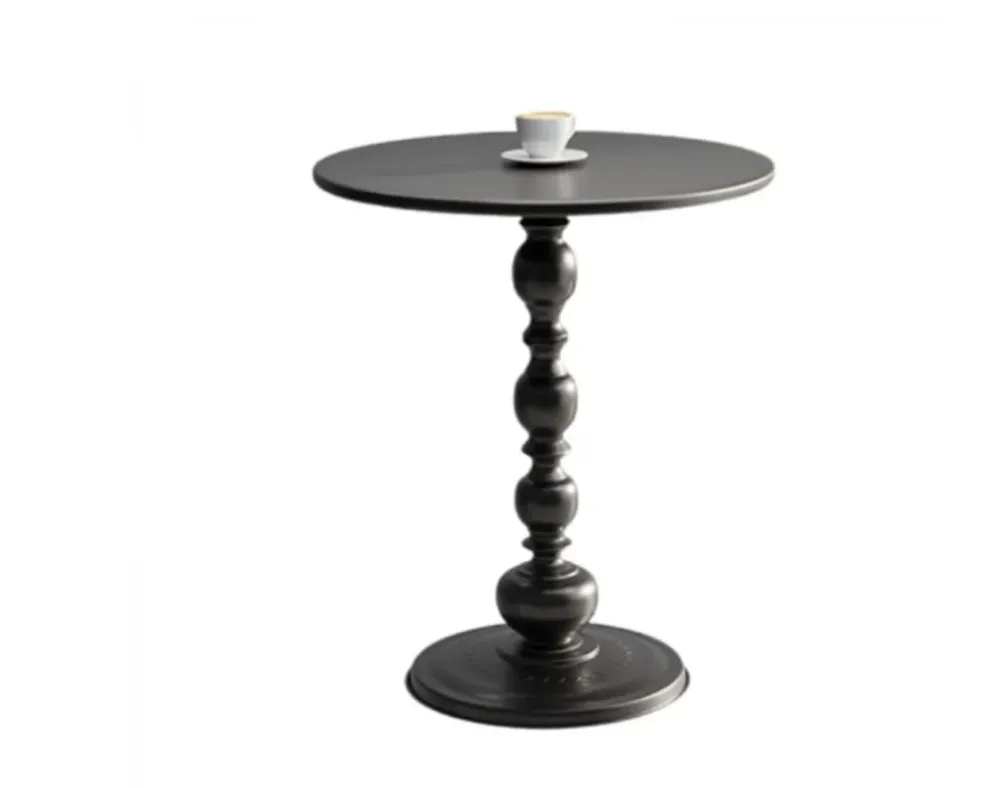 masa rotunda pentru cafea 52x42X29cm negru