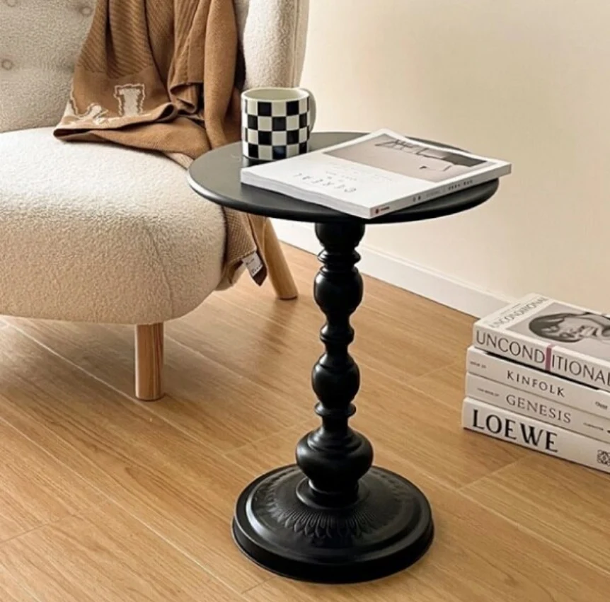 masa rotunda pentru cafea 52x42X29cm negru