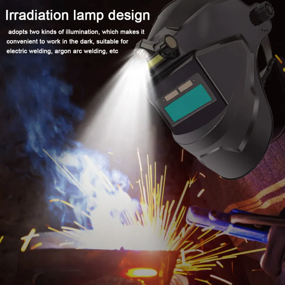 Masca de protectie sudura, automata cu iluminare LED, basculare 180