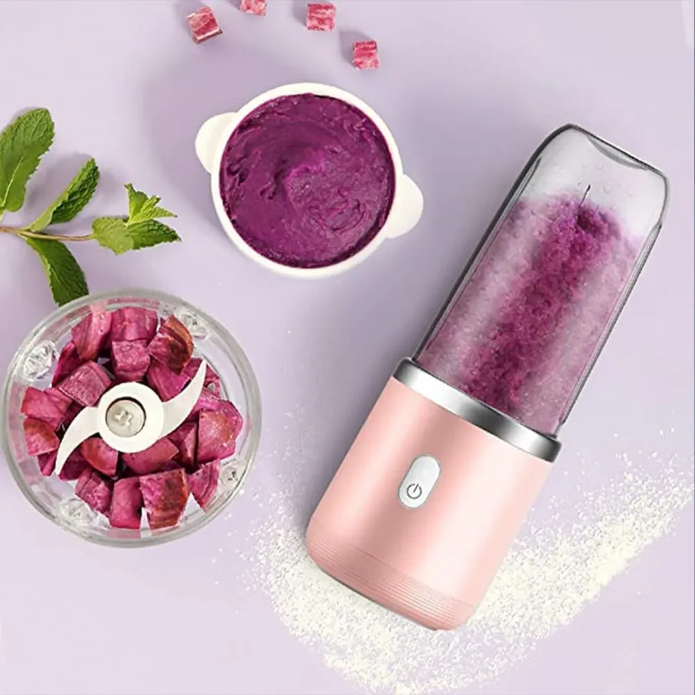 Mini blender electric, compact, multifunctional, smoothie, legume si fructe