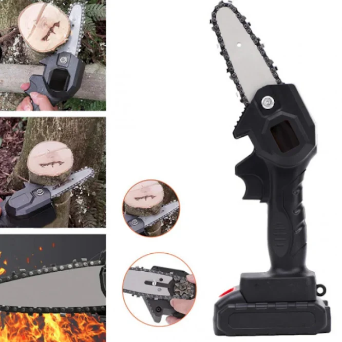 Mini drujba cu 2 acumulatori,lama de 6 inch+CADOU ACCESORII