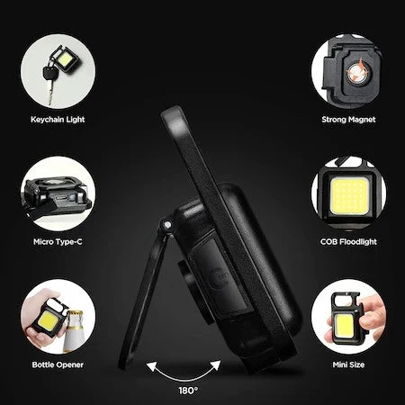 Mini lanterna tip breloc cu LED